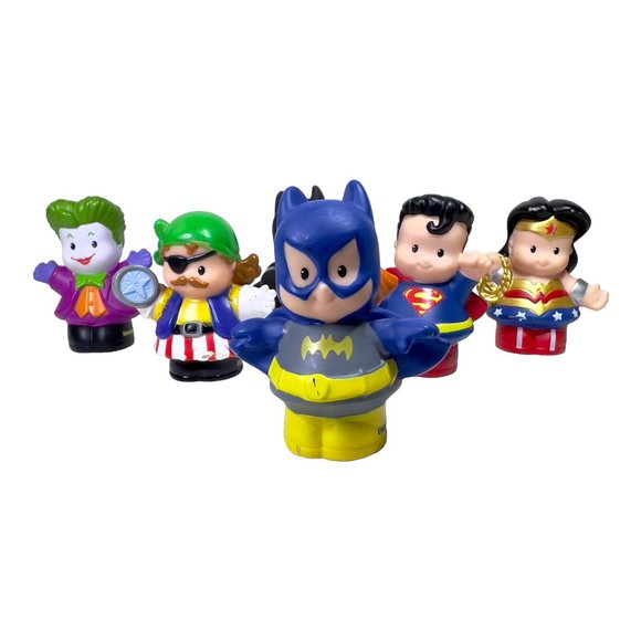 Lot of 6 Fisher Price Little People DC Super Friends Figures - Picture 4 of 7